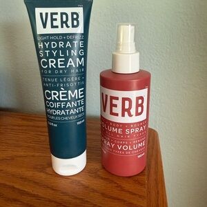 New Verb Hydrate Styling Cream & Volume Spray Set Retail $44 Free Shipping